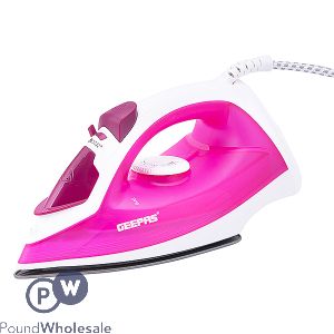 Geepas 1300W Pink Steam Iron