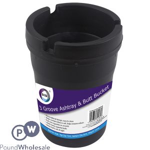 DID 3 Groove Ashtray & Butt Bucket