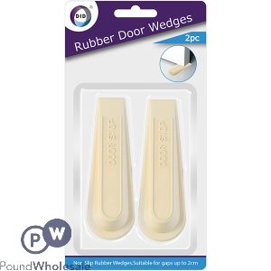 DID Non-Slip Rubber Door Wedges 2pc