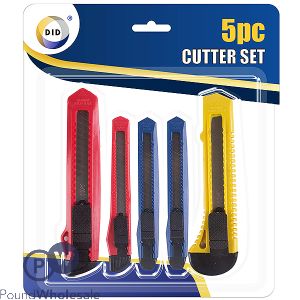 DID Utility Knife Cutter Set Assorted 5pc