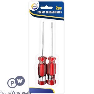 DID Pocket Slotted & Phillips Screwdrivers 2pc