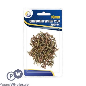 DID 16mm Chipboard Screw 125g