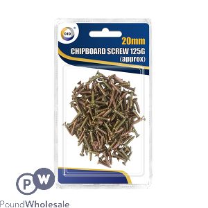 DID 20mm Chipboard Screws 125g