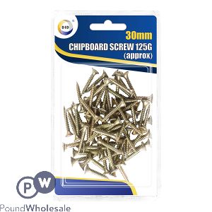 DID 30mm Chipboard Screws 125g
