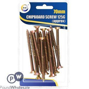 DID 70mm Chipboard Screw 125g