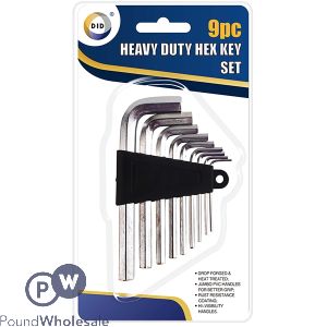 DID Heavy Duty Hex Key Set 9pc
