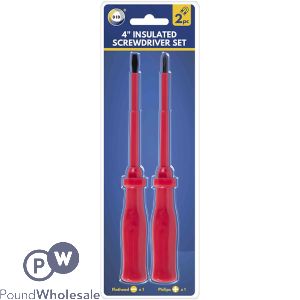 Did 4" Flat & Philips Insulated Screwdriver Set 2 Pack