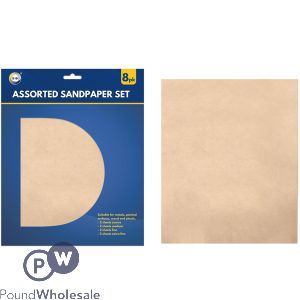 Did Assorted Sandpaper Set 23cm X 28cm 8 Pack