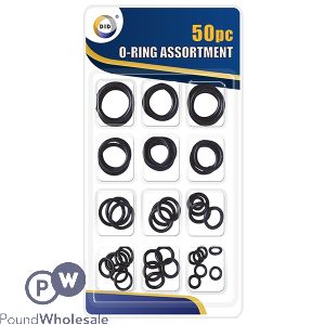 DID RUBBER O RINGS ASSORTED 50PC