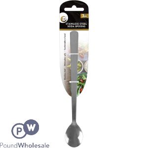 Did 19.5cm Stainless Steel Soda Spoons 3 Pack