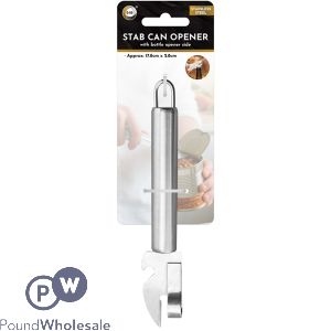 Did Stainless Steel Stab Can & Bottle Opener 17.8cm X 2.8cm