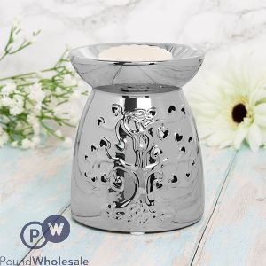Leonardo Desire Aroma Silver Tree Of Life Wax Oil Burner