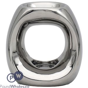 Leonardo Desire Aroma Oval Silver Wax Oil Burner