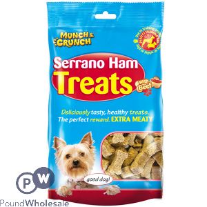 Munch & Crunch Serrano Ham & Beef Dog Treats 175G CDU