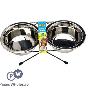 Munch &amp; Crunch Double Diner Pet Bowls Set