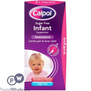 Calpol Paracetamol Suger Free Strawberry