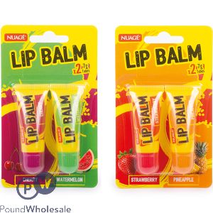 Nuage Assorted Fruity Lip Balm 2 X 7g CDU