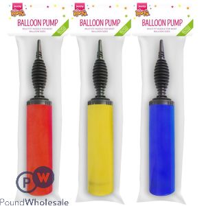 Jaunty Partyware Balloon Pump Assorted Colours