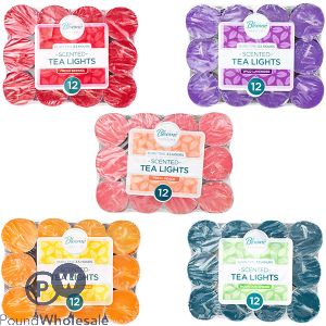 Bloome Scented Tea Lights 12 Pack Assorted