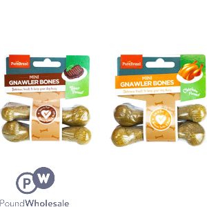 Pure Breed Mini Gnawler Dog Bones 2 Pack 80g Assorted