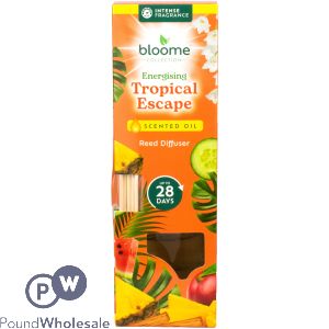 Bloome Energising Tropical Escape Scented Oil Reed Diffuser 30ml