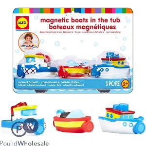 ALEX Rub A Dub Magnetic Boats Bath Toy 3 Pack