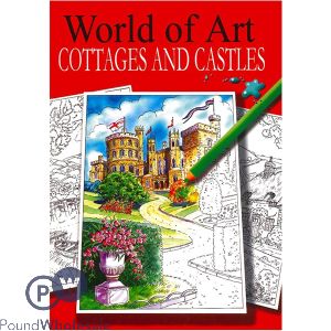 World Of Art Cottages And Castles Colouring Book