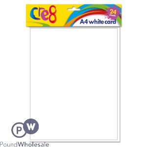 Cre8 A4 White Printing Card 150gsm 24 Pack