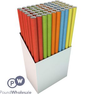Unicolour Giftwrap Assorted 3m Cdu