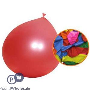 Assorted Colour Balloons Euro Hanging Card 30 Pack
