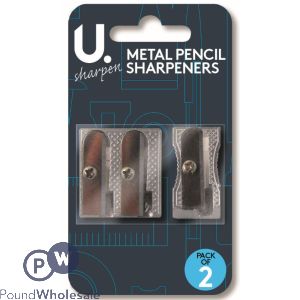 U. Metal Pencil Sharpeners 2 Pack
