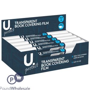 U. Self-adhesive Transparent Book Film 40cm X 1m