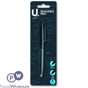 U. Blue Ink Erasable Pen