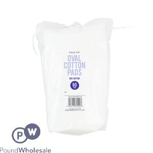 Simply Soft Oval 100% Cotton Pads 60 Pack