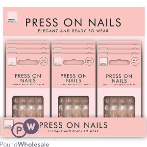 Forever Beautiful Press-on Nails 12 Pack Cdu Assorted Sizes