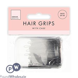 Forever Beautiful Hair Grips with Case 60 Pack