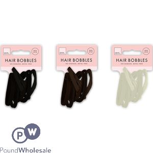 Forever Beautiful Natural Rolled Hair Bobbles 20 Pack Assorted Colours