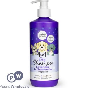 Pride & Groom Lavender & Chamomile 4-in-1 Dog Shampoo 500ml