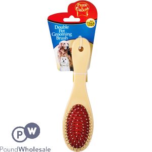 Pride & Groom Double-Sided Thick Coat Pet Grooming Brush