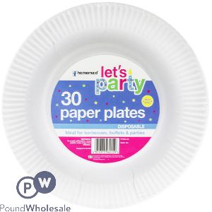 Let's Party Paper Plates 23cm 30pk