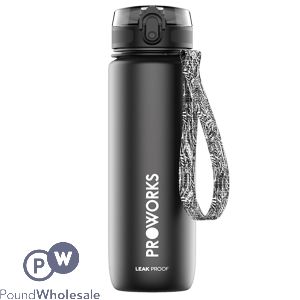 Proworks Leakproof Sports Water Bottle Black 1l