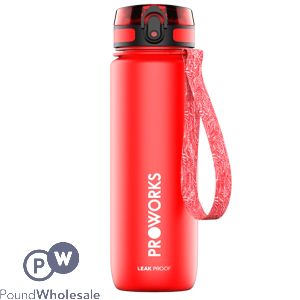 Proworks Leakproof Sports Water Bottle Oxy Red 1l