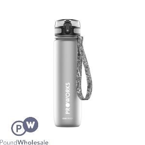 Proworks Leakproof Sports Water Bottle Grey 500ml