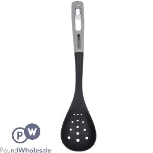 Royalford Black Nylon Slotted Spoon 36cm