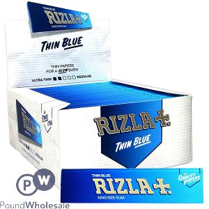 Rizla Thin Blue King Size Rolling Papers Cdu