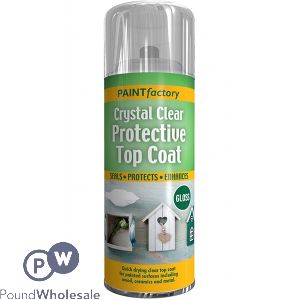 Paint Factory Crystal Clear Protective Top Coat Spray Paint