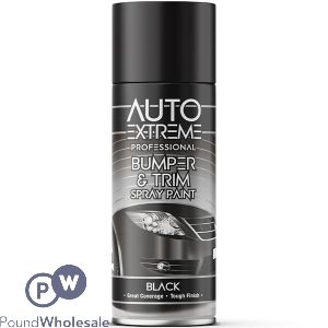 Auto Extreme Professional Black Bumper &amp; Trim Spray Paint 400ml