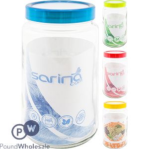 Sarina Round Glass Jar 2000cc Assorted
