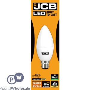 JCB LED Candle 6W=40W Warm White Bayonet Cap