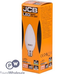 Jcb Led Candle 6w=40w Cool White Bayonet Cap